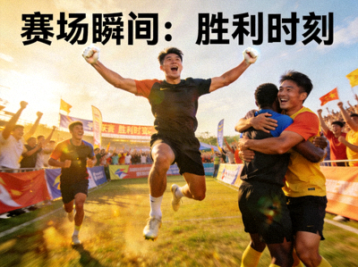 体育资讯配图 - 运动员在赛场上庆祝胜利的瞬间